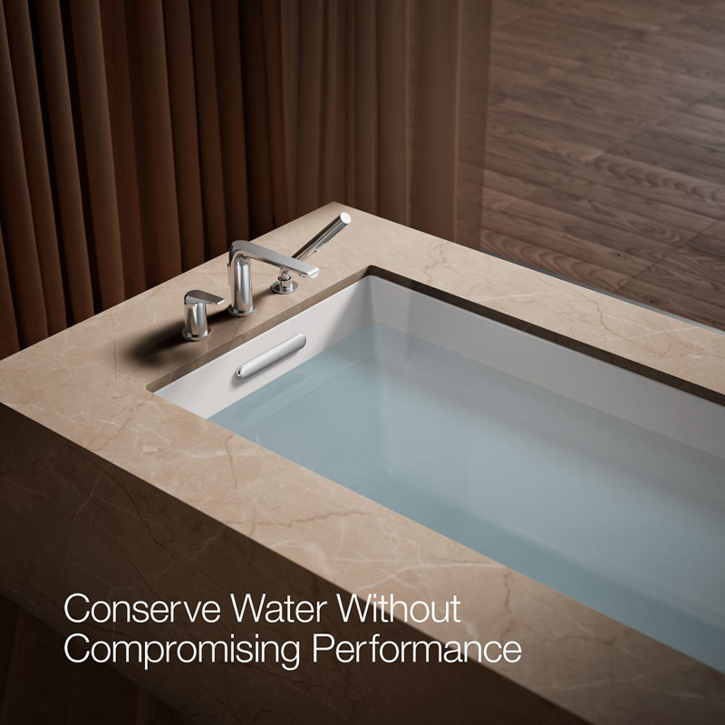 Avid Deck-Mount Bath Faucet With Handshower, Polished Chrome