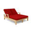 Brianna Outdoor Teak Chaise Lounge