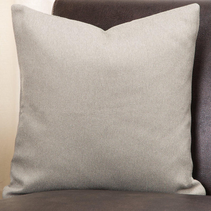 Everlast Throw Pillow, 16" H x 16" W x 6" D, Greige