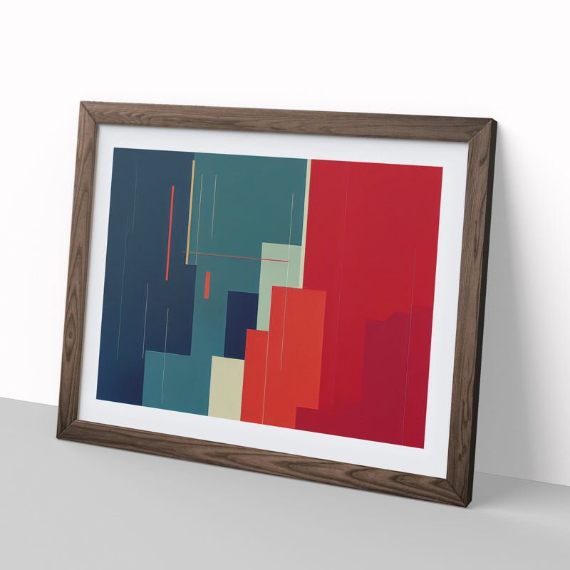 Minimalism - Framed Print, 25cm H x 34cm W, Walnut Framed