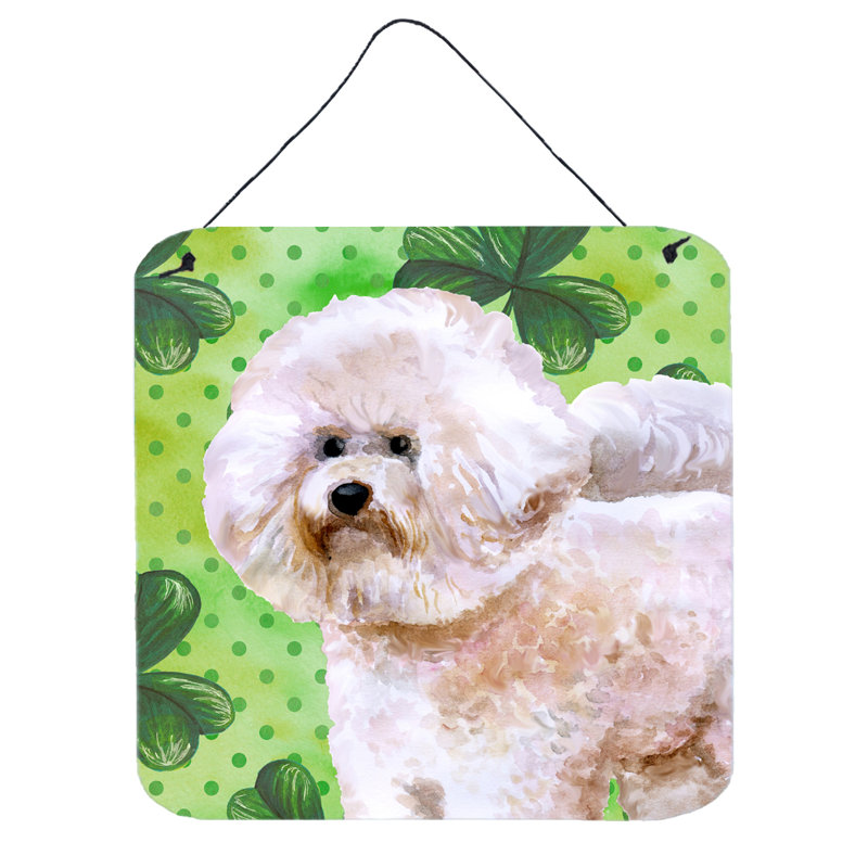 Décoration murale Saint Patrick, Beige bichon frisé