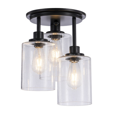 Oakhur Glass Semi Flush Mount