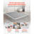 Box Spring, 4 in Mattress Foundation, 3500 lbs Max Weight Capacity, 79.1 L x 59.4 W x 4 H in, Queen Size Bed Frame with Washable Fabric Cloth, Heavy-Duty Metal Frame for Queen Bed, Easy Assembly-172810350-172810348