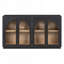 Buffet à porte en verre de style rétro avec tablettes réglables et fabrication durable pour un rangement élégant-325310114
