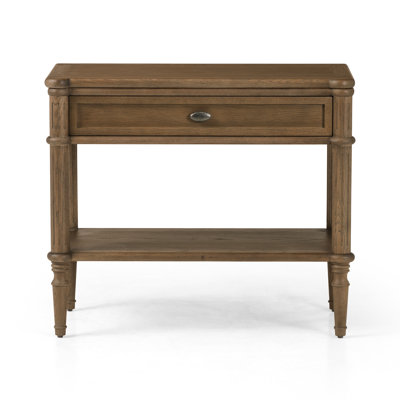 Toulouse 1 - Drawer Solid Wood Nightstand