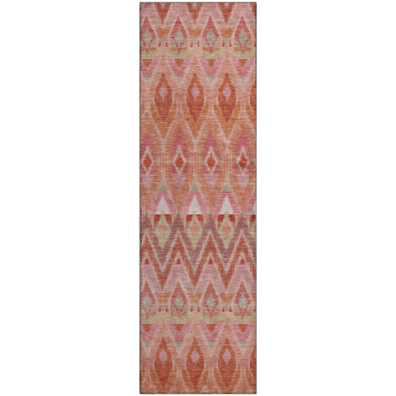 Premium Machine Washable Cerrito Pink Rug, Runner 2'3" x 7'6"