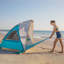 Tente de plage pour 4 à 5 personnes avec auvent parasol Upf 50+