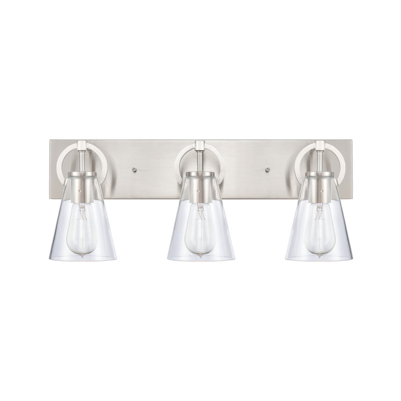 Harnell 3 Light Brushed Nickel Vanity Light