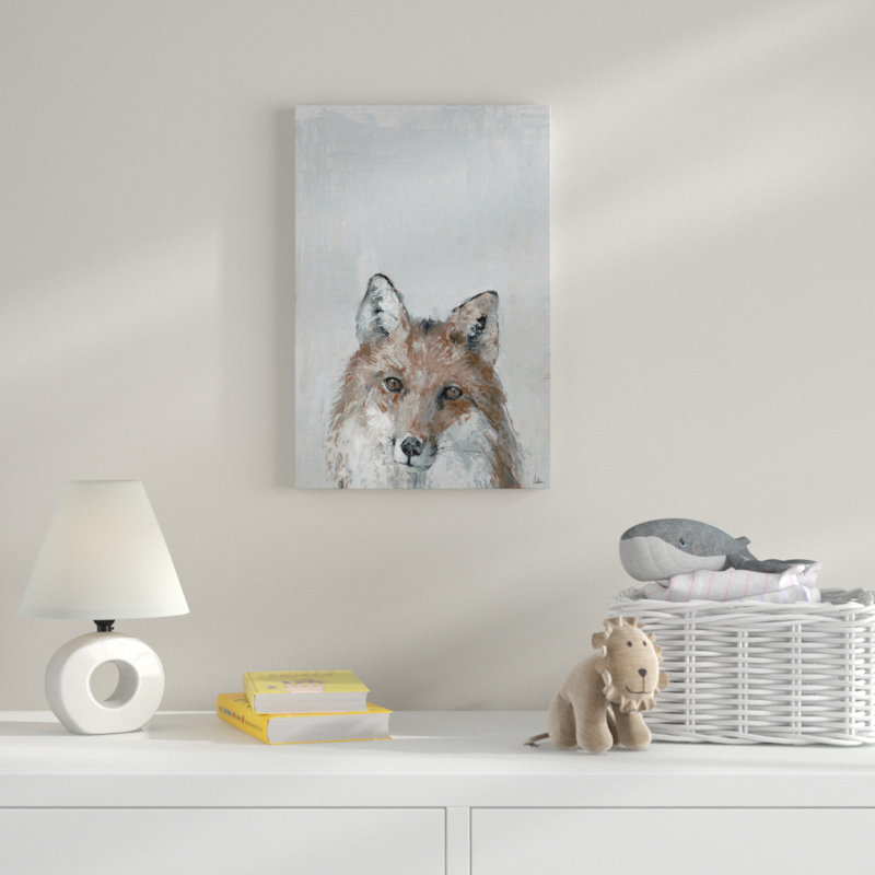 «Bonjour Fox», reproduction sur toile tendue, H 24 po x l 16 po x P 1,5 po