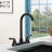 Matte Black 2-Handle Faucet For 3-Hole Sink Installation | Gift Idea-122634039