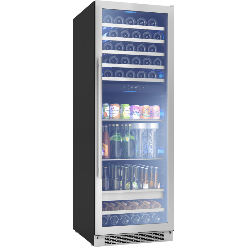 Zephyr Presrv 24 in. 59-Bottle 161-Can Dual Zone Wine and Beverage Cooler