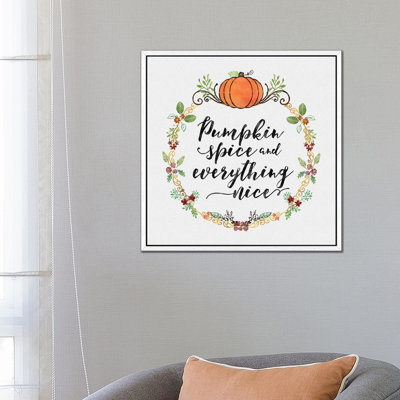 Pumpkin Spice Sentiment II by Noonday Design - Gallery-Wrapped Canvas Giclée on Canvas