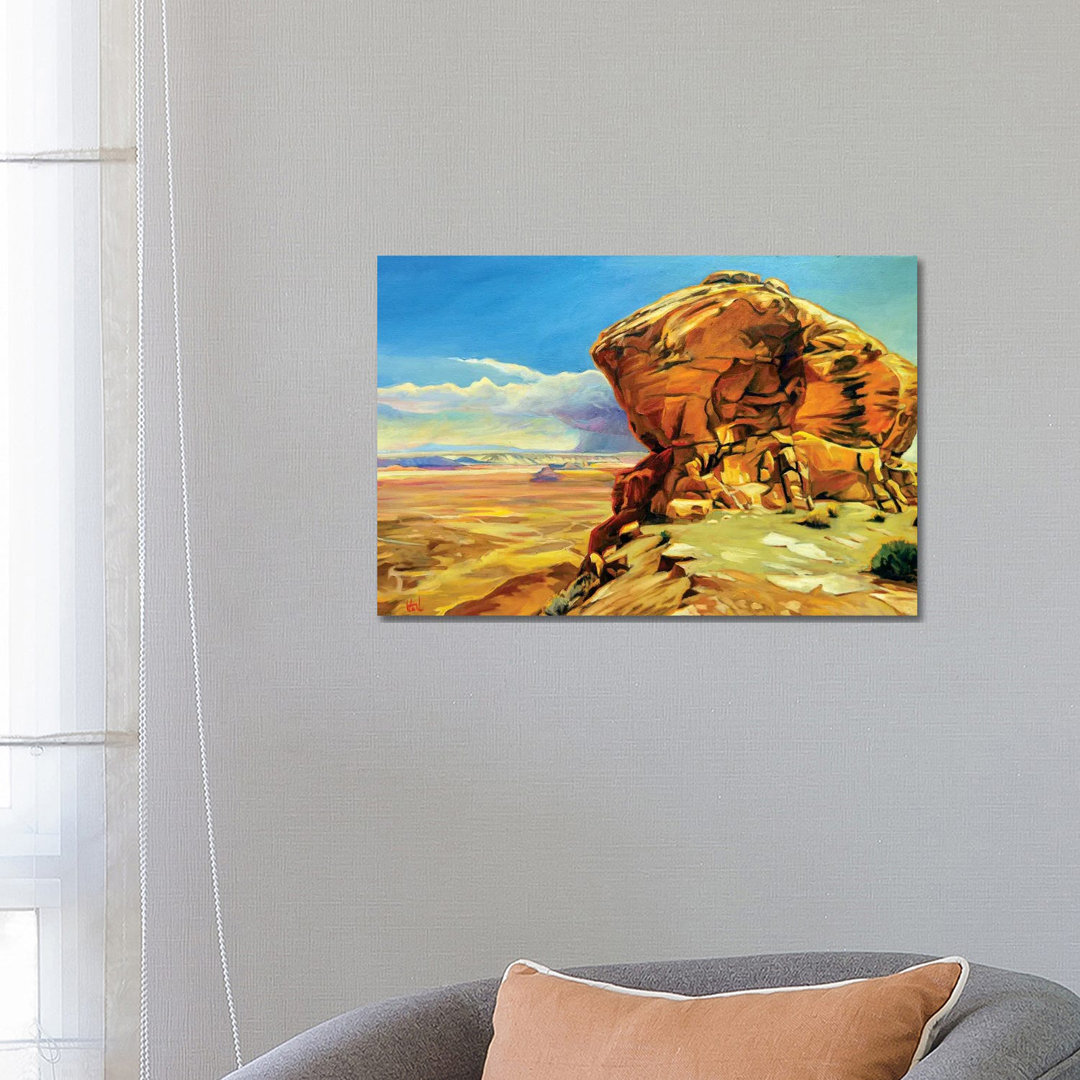 Moki Dugway von Greg Heil - Giclée auf Leinwand ohne Rahmen