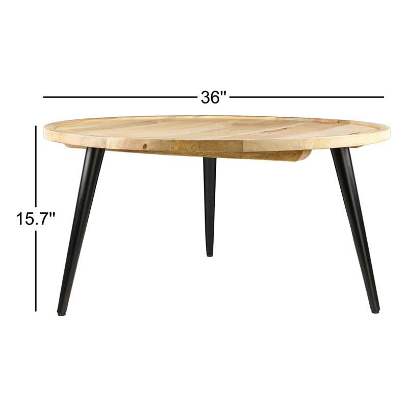 Avianah Modern Coffee Table, Natural