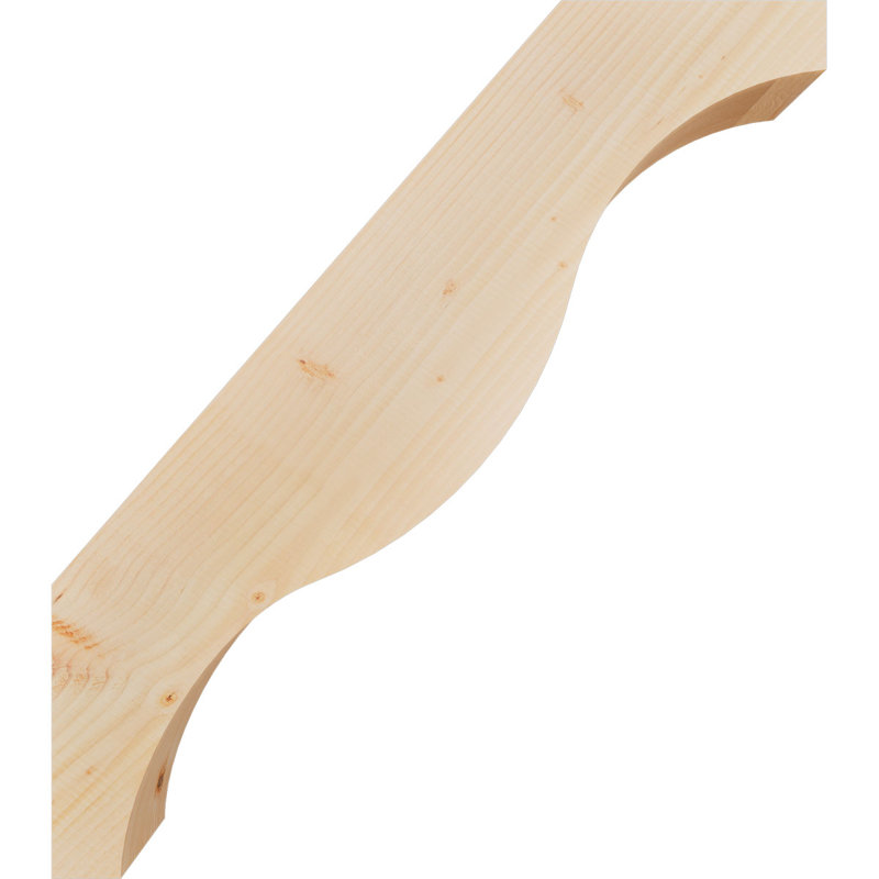 Attelle de genou Funston, Sapin de Douglas, Lisse, H 34 po x l 5,5 po x P 30 po