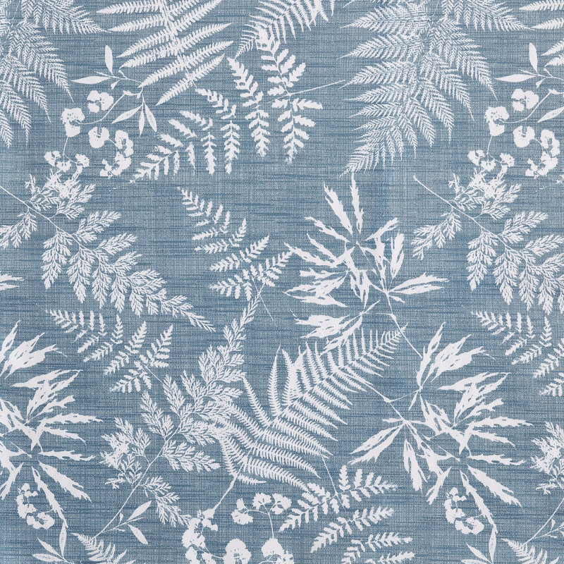 Eddie Bauer Fern Garden Blue Reversible Comforter Set, Twin Comforter + 1 Standard Sham