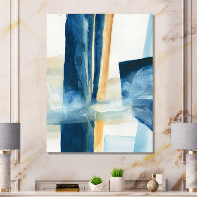 Panneau indigo IV - reproduction d'art sur toile tendue
