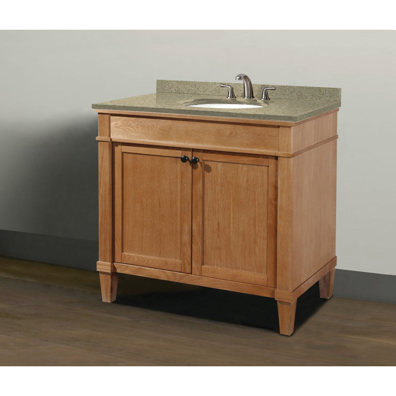 Ensemble de meuble-lavabo simple 37 po Sisco, Biscuit