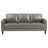 Grey 3-piece Track Arm Sofa Set