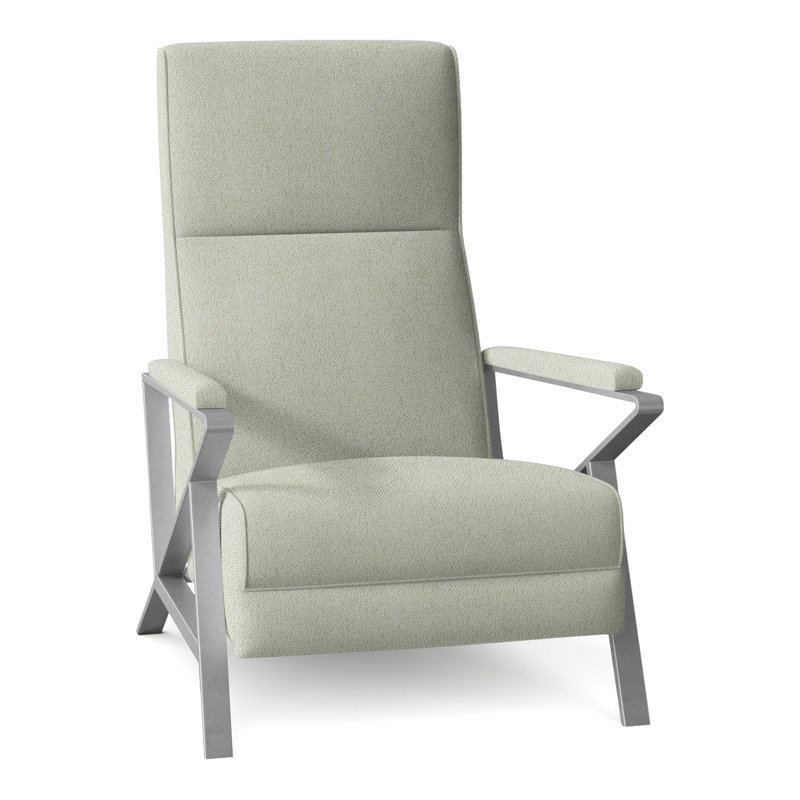 Infinity 28.25" Wide Manual Standard Recliner, Brushed Nickel, Parchment (8794 70)