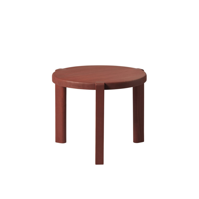 Ragnesminde Solid Wood Coffee Table, Carmine Red