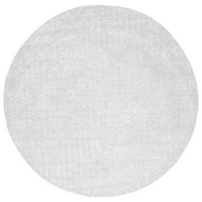 Nidhish Hand Tufted Viscose Wool Cotton Chevron Rug
