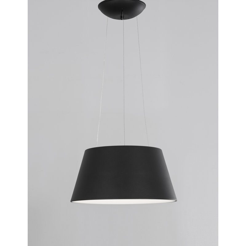1 - Light LED Cone Pendant, Black