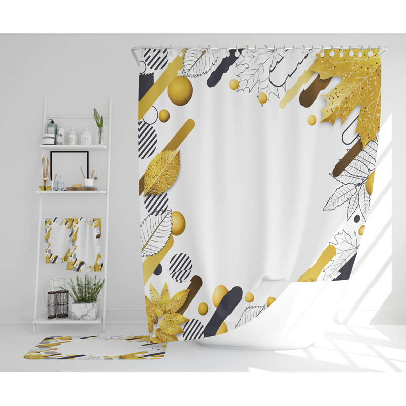 Natyra Polyester Shower Curtain Set