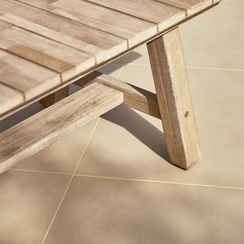 Rectangular Acacia Outdoor Coffee Table , 120cm W 60cm D