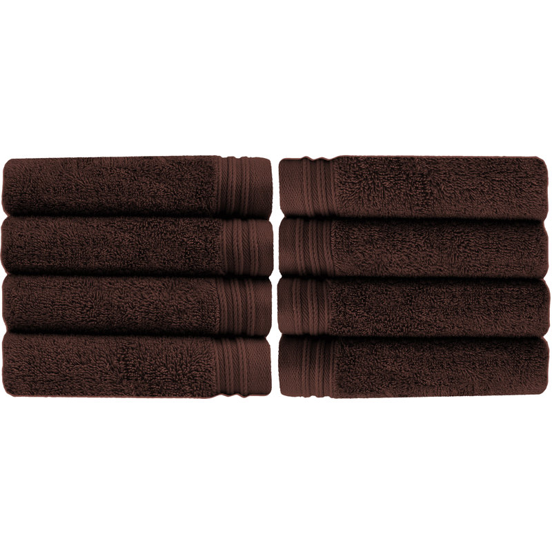 Raquel Midweight Hand Towel, Chocolate