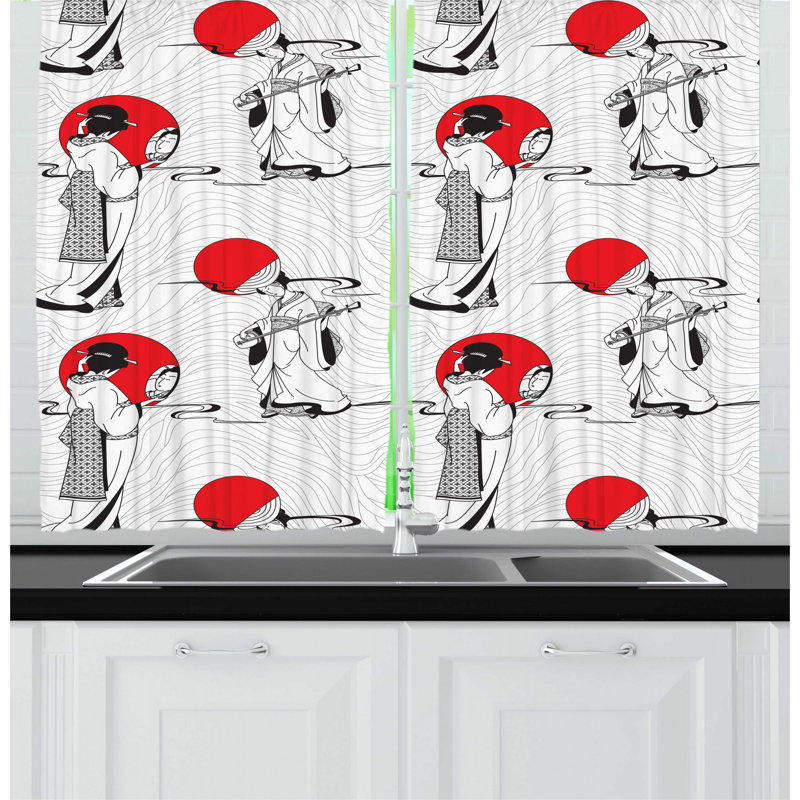 Pointed Kitchen Curtain