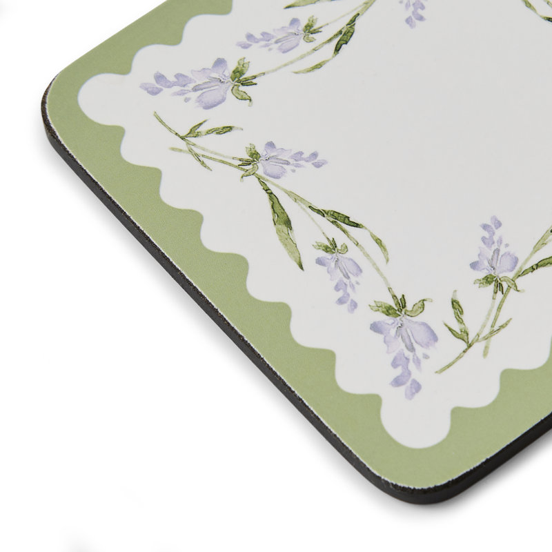 Lavandula Square 6 Piece Coaster Set