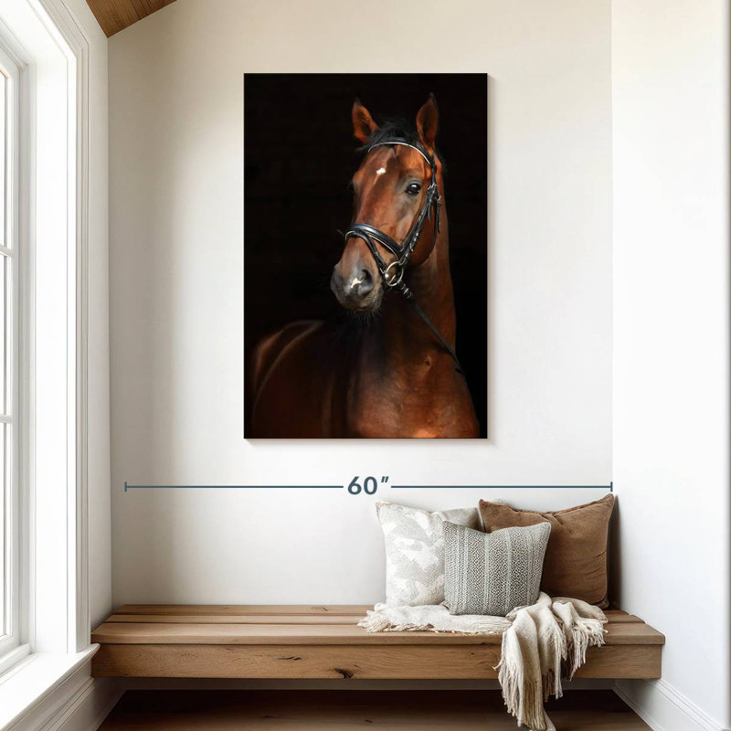 Brampt Bay Horse, 45" H x 30" W