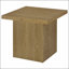 Ensemble de 3 tables basses aux formes sculpturales et aux tons contemporains chaleureux pour salons modernes
