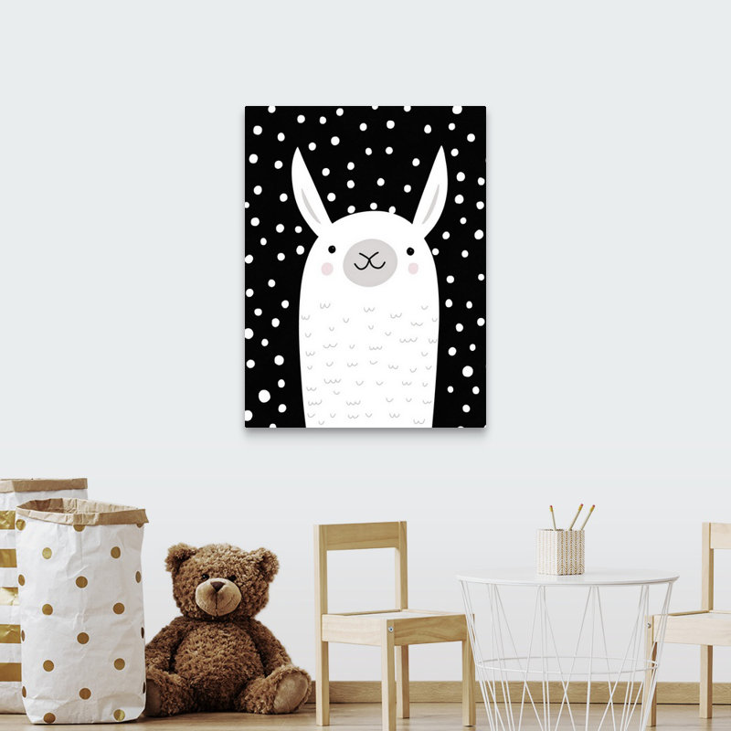 « mixed pattern », art llama Shear, Toile tendue, H 40 po x l 30 po x P 1,25 po