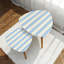 Ensemble de 2 tables basses gigognes Triangle