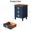 Table d'appoint 3 tiroirs avec rangement-1736665203