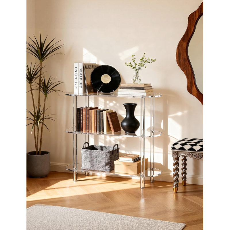 Emony Bookcase, (3 Shelves) 28.3" H x 31.5" W x 9.4" D