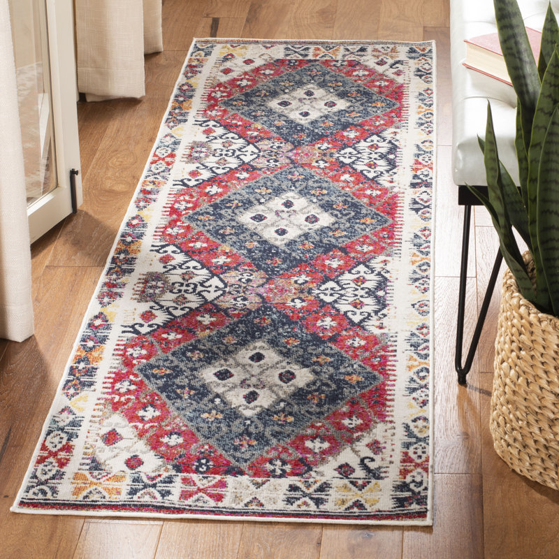 Carmen Oriental Hand Woven Area Rug, Runner 69 x 244 cm