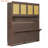 Murphy Bed With Top Cabinet,Space Saving Foldable Bed With Light & USB-2099761775