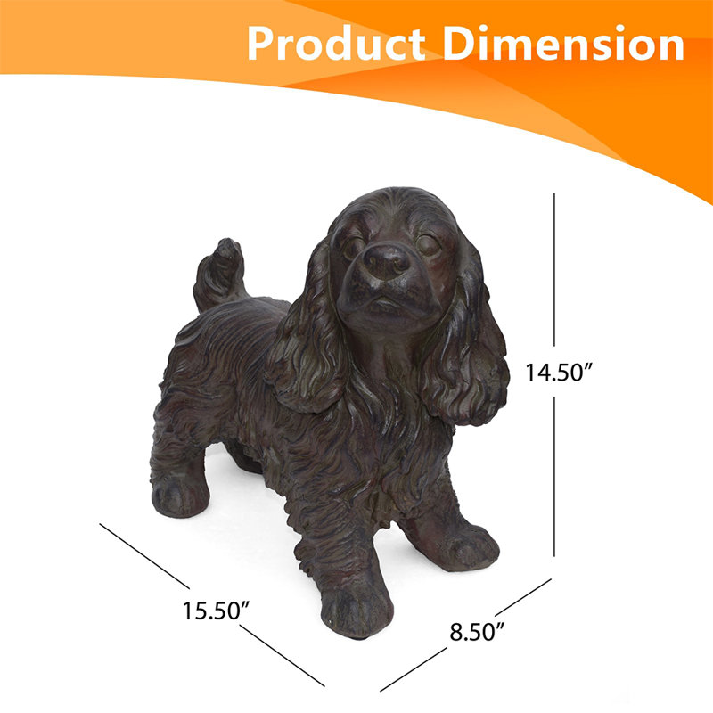 Burbach Dog Concrete Garden Statue