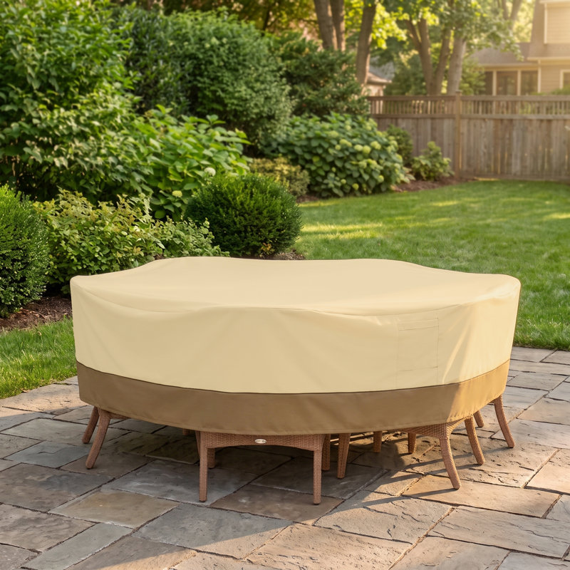 Paulding Outdoor Patio Dining Set Cover, 23" H x 82" W x 128" D