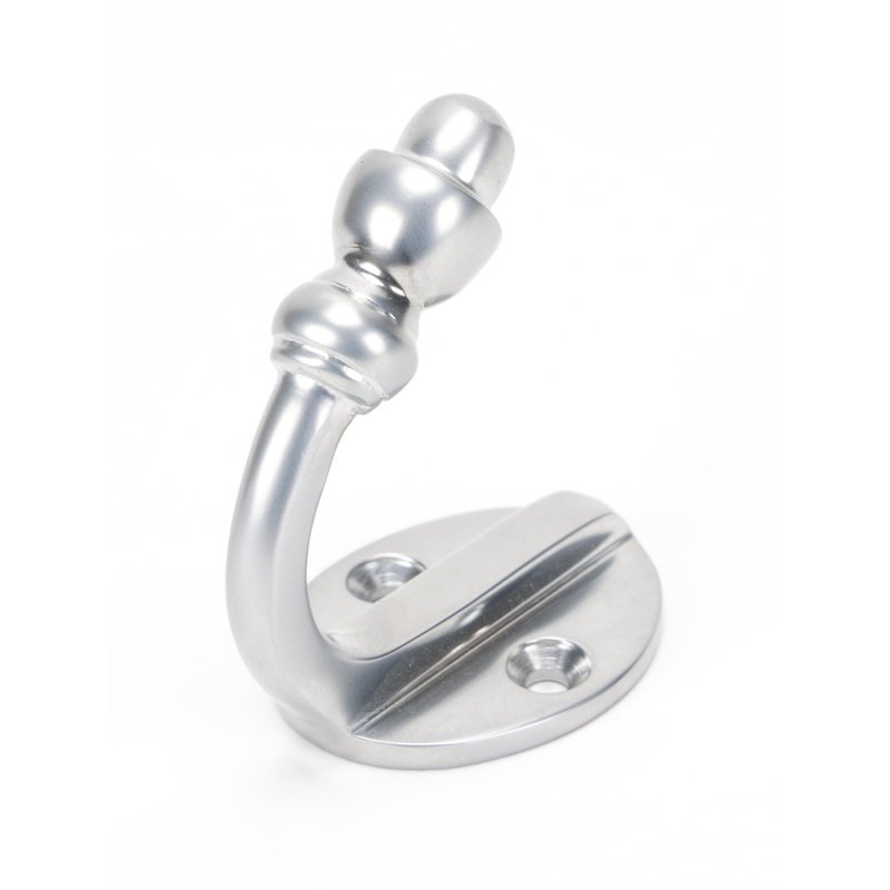 Coat Hooks Brass Wall Hook, Satin Chrome