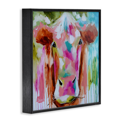 Vache Expressionist Vibrant, giclée par Amanda Brooks