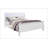Charlston White King Bed With LED