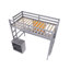 Lit mezzanine en bois avec tableau d'écriture-1060987375-1060987374