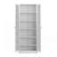 Armoire de rangement de 72 po de hauteur avec 5 tablettes réglables