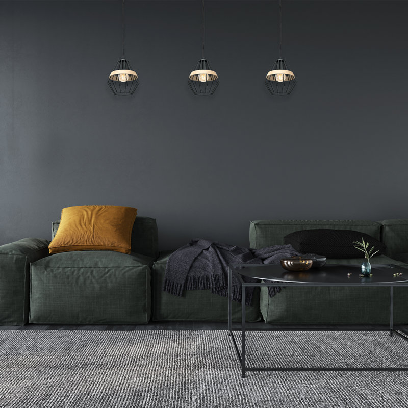 Denair 1 - Light Black Lantern Pendant