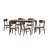 Jeffie 6 - Person Four Leg Base Dining Set-1594155092-1594155094