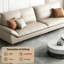 Canapé-coussin gris en cuir véritable standard-18324118